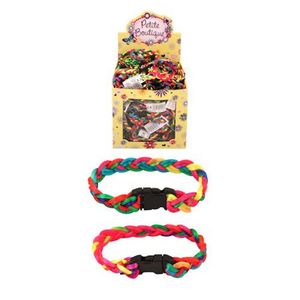 Uitdeelcadeautjes - Gevlochten Neon Gekleurde Kinder Armbanden in