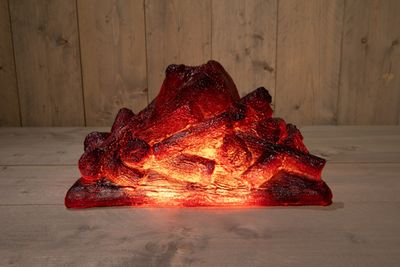 KAMPVUUR 38X24X21CM 5M AANLOOPSNOER ZWART / IP44 TRAFO MET TIMER / GESCHIKT VOOR BUITEN - Annas collection