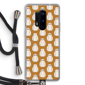Uilen: OnePlus 8 Pro Transparant Hoesje met koord