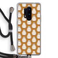 Uilen: OnePlus 8 Pro Transparant Hoesje met koord