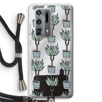 Boompje: Huawei P40 Pro Plus Transparant Hoesje met koord