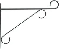 Elho wandhaak elegant 30 cm antraciet