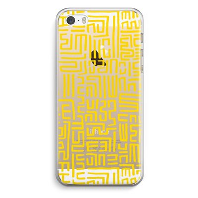 Majorelle Blue Print: iPhone 5 / 5S / SE Transparant Hoesje