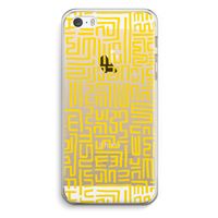Majorelle Blue Print: iPhone 5 / 5S / SE Transparant Hoesje