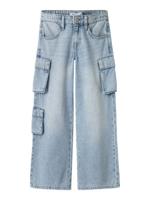 Name it zomer jeans broek meisjes - blauw - wide leg fit - NkfBella