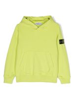 Stone Island Junior Compass-motif cotton hoodie - Vert - thumbnail