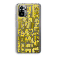 Majorelle Blue Print: Xiaomi Redmi Note 10S Transparant Hoesje