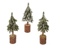 Mini everlands kunstkerstboom besneeuwd H21cm