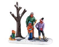 Shoveling The Driveway Kerst - Lemax
