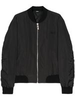 GCDS veste bomber à logo brodé - Noir