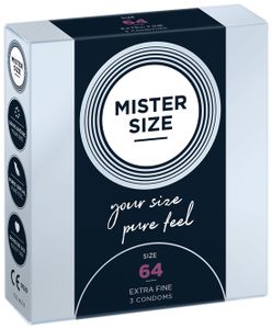 MISTER SIZE 64mm - Ruimere XXL Condooms Ultradun 3 stuks