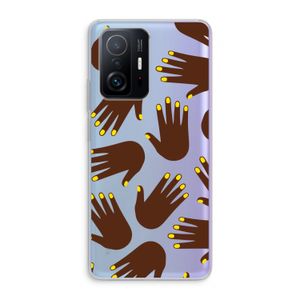 Hands dark: Xiaomi 11T Pro Transparant Hoesje