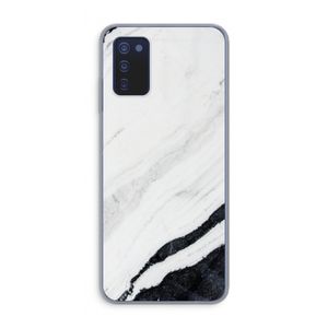 Elegante marmer: Samsung Galaxy A03s Transparant Hoesje
