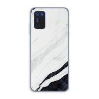Elegante marmer: Samsung Galaxy A03s Transparant Hoesje