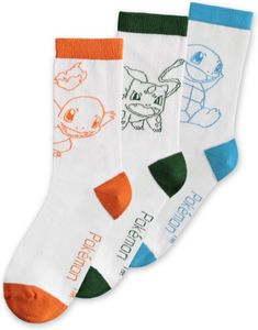 Pokémon - Starters Crew Socks (3Pack)