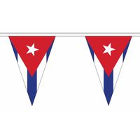 Cuba slinger met puntvlaggetjes 5 meter   -