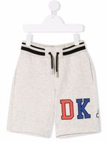 Dkny Kids short de sport à logo imprimé - Gris