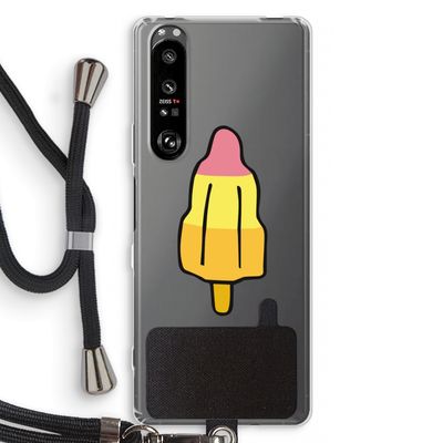 Raketijsje: Sony Xperia 1 III Transparant Hoesje met koord