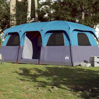 VidaXL Gezinstent 9-persoons waterdicht blauw