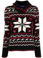 Ralph Lauren Collection pull en maille intarsia - Noir - thumbnail