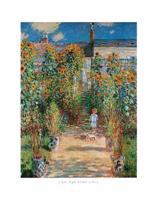Kunstdruk Claude Monet - Le jardin de l&apos;artiste 50x70cm