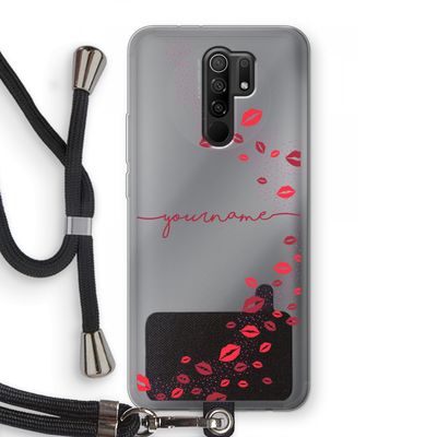 Kusjes: Xiaomi Redmi 9 Transparant Hoesje met koord