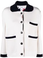 Thom Browne cardigan à bordures colour block - Blanc - thumbnail