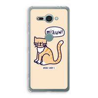 Miauw: Sony Xperia XZ2 Compact Transparant Hoesje