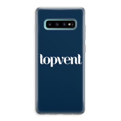 Topvent Navy: Samsung Galaxy S10 Plus Transparant Hoesje