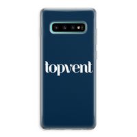 Topvent Navy: Samsung Galaxy S10 Plus Transparant Hoesje