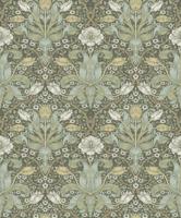 Dutch Wallcoverings Hidden Tr2 -Spring Thicket Grn/Wit - Groen/Wit