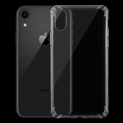 Uiterst dunne transparante TPU zacht beschermhoes voor iPhone XR (transparant)