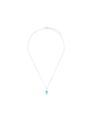 True Rocks collier à pendentif tête de mort - Argent