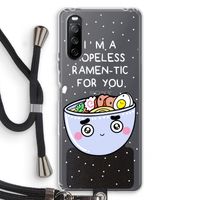 I'm A Hopeless Ramen-Tic For You: Sony Sony Xperia 10 III Transparant Hoesje met koord