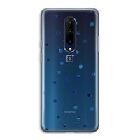 Blauwe stippen: OnePlus 7 Pro Transparant Hoesje