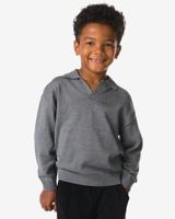 HEMA Kindertrui fijngebreid donkergrijs (donkergrijs) HEMA Kindertrui fijngebreid donkergrijs (donkergrijs)