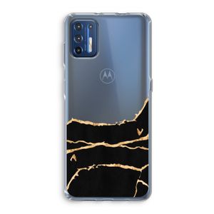 Gouden marmer: Motorola Moto G9 Plus Transparant Hoesje