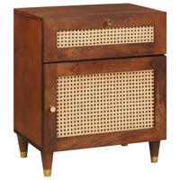 Nachtkastjes Bruin 50 x 33 x 60 cm Bamboe en massief mango hout