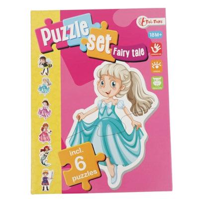 Toi-Toys Legpuzzels sprookjes 19 cm set van 6 | 12 stuks