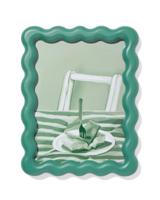 HEMA Fotolijst 15x20cm groen hout golvend (groen)