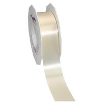 1x XL hobby/decoratie beige kunststof sierlinten 4 cm/40 mm x 91 meter