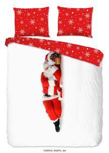 Pure Dekbedovertrek Micropercal Santa - red 200x200/220cm