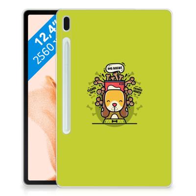Samsung Galaxy Tab S7FE Tablet Back Cover Doggy Biscuit Samsung Galaxy Tab S7FE Tablet Back Cover Doggy Biscuit