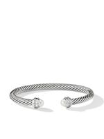 David Yurman bracelet Cable Classics en argent sterling serti de diamants et de perles