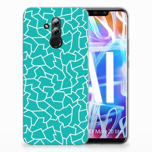 Huawei Mate 20 Lite Hoesje maken Cracks Blue