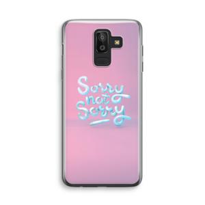 Sorry not sorry: Samsung Galaxy J8 (2018) Transparant Hoesje