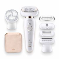 Braun Silk-épil 9 Flex 9-030 - Epilator Voor Vrouwen Met Flexibele Kop Voor Ontharen, Wit/Goud - thumbnail