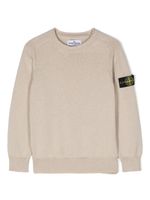 Stone Island Junior pull à logo Compass - Tons neutres - thumbnail