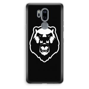 Angry Bear (black): LG G7 Thinq Transparant Hoesje