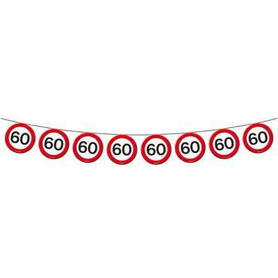 Slinger 60 jaar - verkeersborden - 10 meter - 60e verjaardag vlaggenlijn - versiering